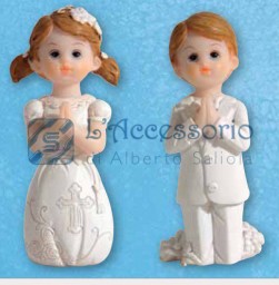 Cake topper 1° Comunione Lui e Lei