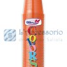 Bicchieri plastica colorata arancio 50 pezzi