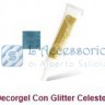Decorgel con glitter colore celeste