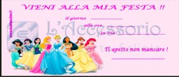 Inviti alle feste Princess