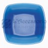 Piatti square trasparenti blu