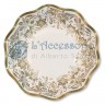 Piatto cartoncino Ondulato Noblesse oro
