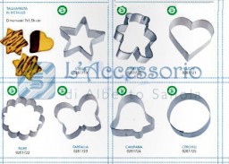 Tagliapasta in metallo varie forme