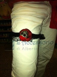 Accessori: Giarrettiera in pizzo con teschietto