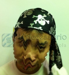 Cappello Bandana con stampa teschio