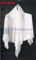 Addobbi: Fantasma in stoffa con asta cm.115