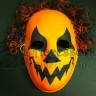 Maschera plastica  Zucca con capelli 2 mod