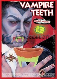 Trucco: Denti dracula fluorescenti