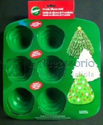 Dolci: Stampo Albero in silicone 8 cavità