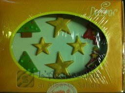 Dolci: stelle e alberi in zucchero 8 pz