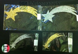 Presepe: Stella cometa glitterata 4 modelli