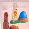 Stampo plastica coniglio e uova