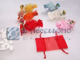 Sacchetto organza caramella