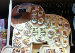 Display Cagnolino in carta riso con 30 scatoline