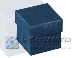 Scatolina cubo 5x5x5 juta blu