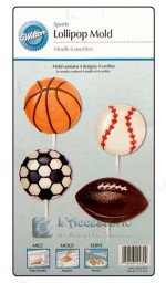 Stampo cioccolecca sport balls 4pz