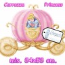 palloncino in mylar super shape carrozza Princess