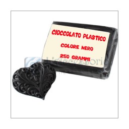 Cioccolato plastico nero 250 gr.