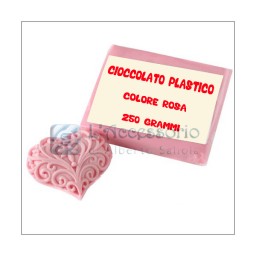 Cioccolato plastico rosa 250 gr.