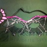 Domino pipistrello con paillettes