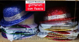 Cappelli Metallizzati con glitter