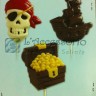 Stampo cioccolatini Pirati 3 cavità
