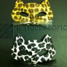 Domino leopardo-giaguaro con baffetti