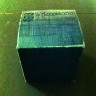 Scatolina cubo 6x6x6 seta blu