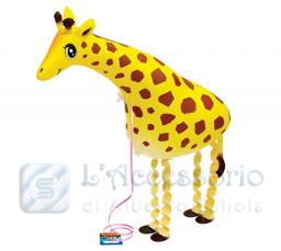 Palloncini in mylar airwalker Giraffa