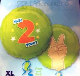 Palloncino mylar 18 pollici 2anni